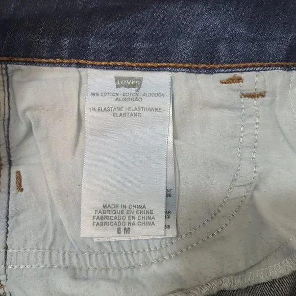 Levis 526 Blue Jeans Womens Sz 6 Slender Boot Cut Medium Wash Work Western Rodeo - Picture 10 of 12